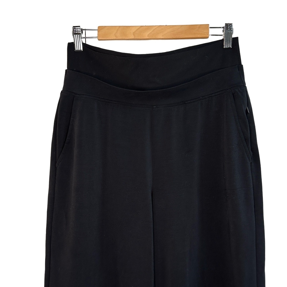 Athleta‎ Womens Black High Rise Wide Leg Lounge Yoga Pants Size Medium - Picture 2 of 6